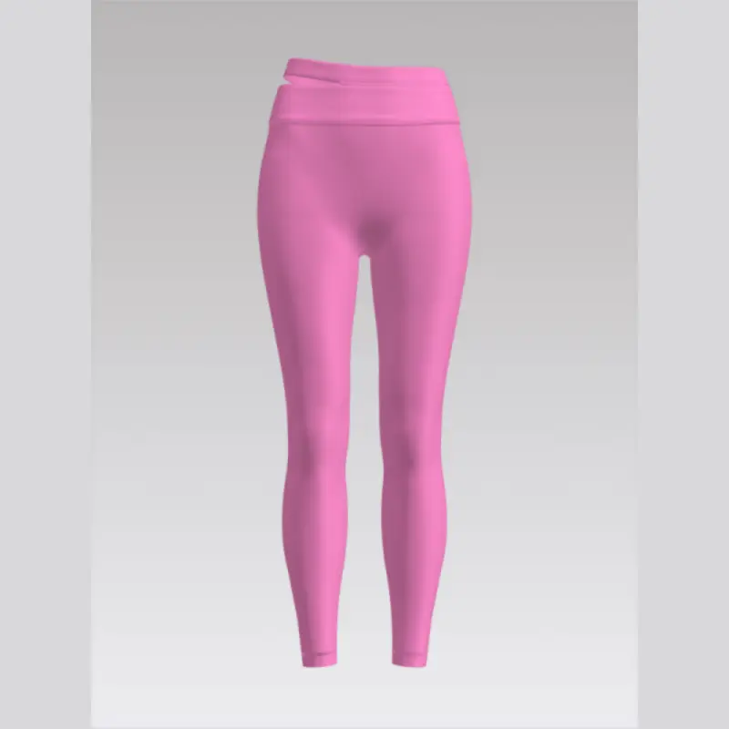 Outpace Custom Women's High Waisted Slim Fit Workout Pants Asymmetric Waist Design Seamless Yoga Leggings Wholesale