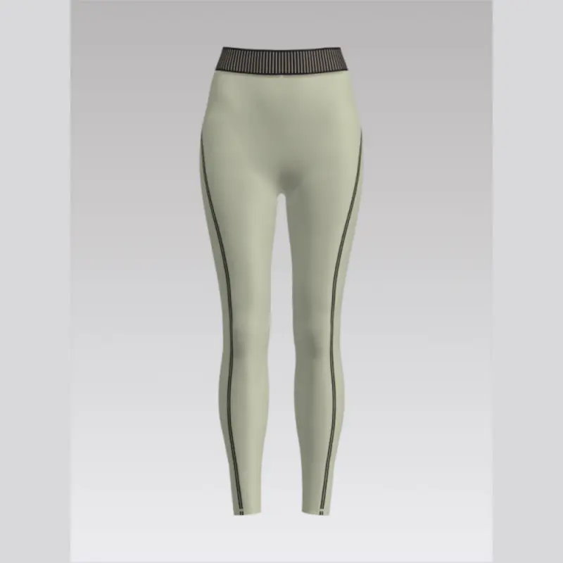 Outpace Custom Women's High Waisted Line Up Seamless Tights Body Shaping Yoga Leggings Wholesale